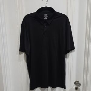 XL George Black Wicking Polo